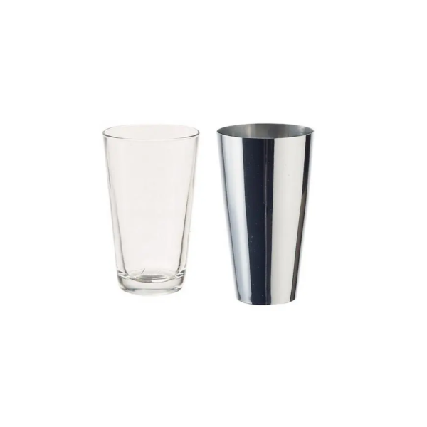 Motta Boston Cocktail Shaker Stainless Steel and Glass